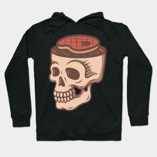 Funny BBQ Grill Barbecue Skull Head Hoodie